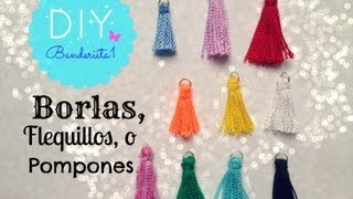 Borlas o Flequillos Tutorial DIY [upl. by Hallock]