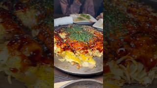 Hiroshima Okonomiyaki Perfection foodshorts [upl. by Eiramannod243]