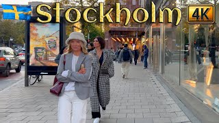 Sweden 4K Walking Tour of Stockholm [upl. by Ahsieym]