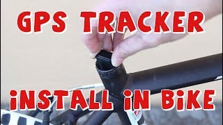 How to install GPS Tracker in bicycle Anti theft for bikes [upl. by Kosey]