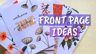 Journal first page design  Cover page ideas [upl. by Luedtke402]