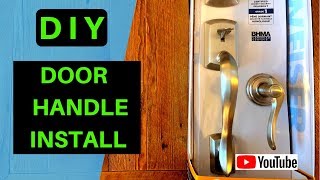 Entry Door Handle Installation [upl. by Damick]