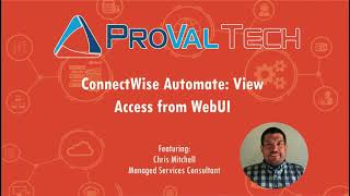 ConnectWise Control View Access From Automate WebUI [upl. by Eikcaj117]