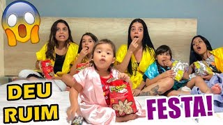 FESTA DO PIJAMA NO HOTEL COM AS AMIGAS  DEU RUIM [upl. by Nomis865]