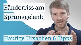 Bänderriss Sprunggelenk  Häufige Ursachen amp Tipps [upl. by Worlock894]