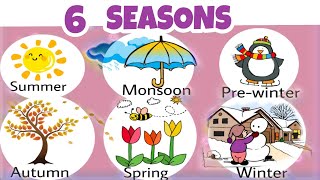 Seasons of the year  All seasons  6 seasons in India  Seasons song [upl. by Baird294]