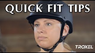 Troxel Riding Helmet Quick Fit Tips [upl. by Lazor773]