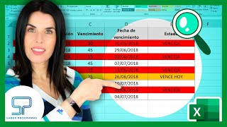 ✅ Cómo calcular FECHAS de VENCIMIENTO y crear ALERTA en Excel  en 5 minutos [upl. by Johannah]