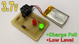 37v Lithium Battery Charge Full amp Low Level Indicator [upl. by Wolpert]