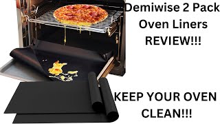 Demiwise 2 Pack Oven Liners REVIEW [upl. by Orr478]