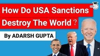 What are Economic amp Military Sanctions Impact amp Implications of USA sanctions on the world [upl. by Imeon113]