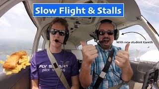 Slow Flight and Stalls PA28 New Student [upl. by Kora]