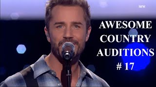 Top 5 Awesome COUNTRY Auditions Worldwide 17 [upl. by Ahsienom]