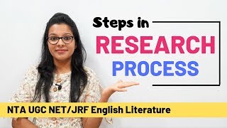 Steps in Research Process Quickest amp Easiest Explanation UGC NET [upl. by Maxentia]