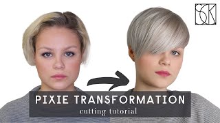 PIXIE HAIRCUT  tutorial by SANJA KARASMAN [upl. by Eelsha851]