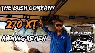 Bush Company 270 XT awning review  SHOULD YOU BUY IT  Big Lap Essentials Series [upl. by Leahcimnoj]