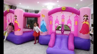 Princess BOUNCY CASTLES In My HOUSE [upl. by Meuser]