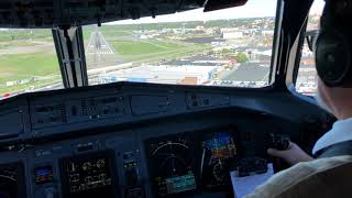 ATR72600 cockpit landing [upl. by Atikim124]