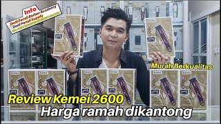 Review KEMEI KM2600 Original [upl. by Nohtiek]