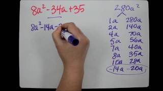 Factoring Trinomials by Grouping Tutorial [upl. by Egamlat]