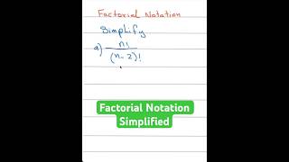 Factorial notation Explained maths shorts [upl. by Silevi899]