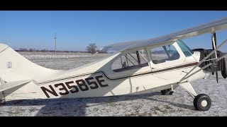 Cold Weather Flying in an Aeronca Champ [upl. by Lais]