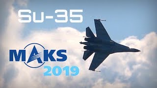 MAKS 2019 ✈️ SU35 CANCELS GRAVITY  HD 50fps [upl. by Aimar]