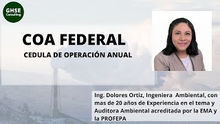 CEDULA DE OPERACIÓN ANUAL FEDERAL [upl. by Giardap]