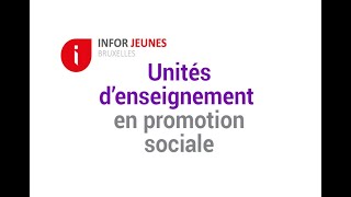 Lenseignement de promotion sociale [upl. by Eirojram962]