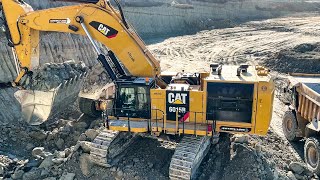 Caterpillar 6015B Excavator Loading Caterpillar Dumpers  Sotiriadis Mining Works [upl. by Zile]