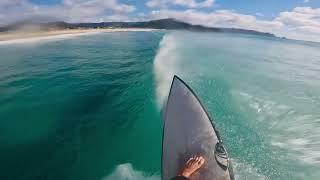 SURFING THE GLASSIEST WAVES EVER 4K POV [upl. by Odeen]