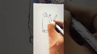 prayer sketch sketch islamicvideo foryou viral [upl. by Aleira]