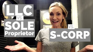 Sole Proprietor vs LLC vs Scorp What are the TAX BENEFITS amp DIFFERENCES [upl. by Fairweather]