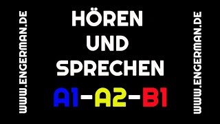 Hören und Sprechen 1  A1A2B1  mit Untertiteln [upl. by Klemperer]