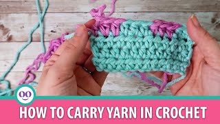 How to carry yarn in crochet [upl. by Alberta]