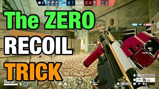 The ZERO Recoil Trick  Rainbow Six Siege [upl. by Onairpic]