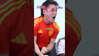 Spanish football fan goes CRAZY after Mikel Merinos GOAL 😂 shorts soccer spain [upl. by Itteb]