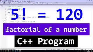 C Program to find the Factorial of a Number using For Loop [upl. by Aneba]