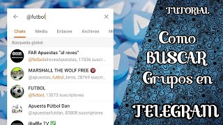 🔍Cómo BUSCAR y UNIRSE a GRUPOS en TELEGRAM 🔶 como encontrar grupos públicos abiertos en Telegram [upl. by Whitnell]