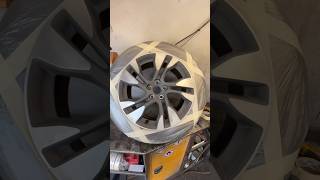 alloy wheel paint car viralshorts shorts shots shortsfeed trendingshorts trending painting [upl. by Eciened]