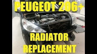 Peugeot 206 Front bumper removal and radiator replacement  HOW TO [upl. by Lovett]