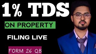 How to file 26QB online payment tds on property filing live [upl. by Shipp]