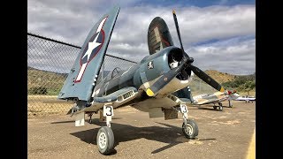 Amazing RC F4U Corsair with Radial Engine amp Folding Wings [upl. by Suolhcin]