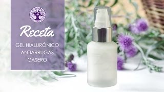 Receta gel hialurónico antiarrugas casero  Cosmética natural [upl. by Ellehcan411]