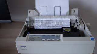 EPSON LQ300 II dotmatrix [upl. by Arahk]