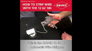 KNIPEX Tool Tips  How to strip wire with the 12 62 180 [upl. by Eimmat]