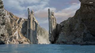 The Gates of Argonath  Lord of the Rings Soundtrack Animated Artwork [upl. by Elokkin]