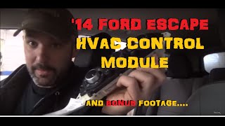 Ford Escape HVAC Control Module [upl. by Hgielar845]