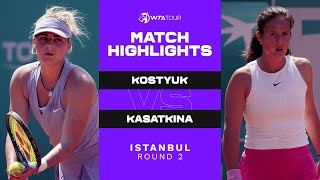 Marta Kostyuk vs Daria Kasatkina  2021 Istanbul Round 2  WTA Match Highlights [upl. by Emerald247]