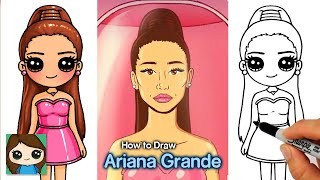 How to Draw Ariana Grande 💖 Save Your Tears [upl. by Ativahs]